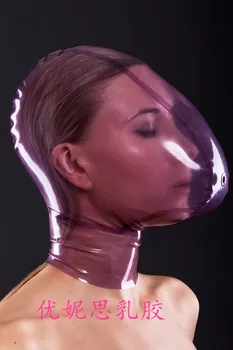

(Latex 25)100% Natural Latex Mask Rubber Hood Fetish Outfit Suffocate Mask