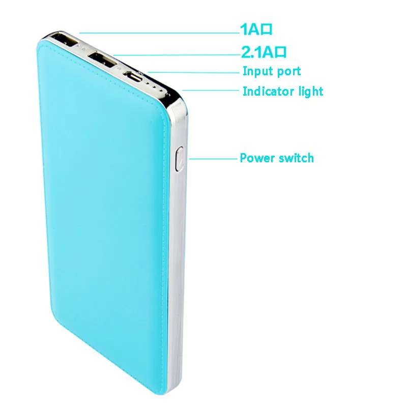 Band New power Bank 10000 mAh 2.1A светодиодный индикатор быстрой зарядки портативный внешний аккумулятор для Xiaomi Iphone