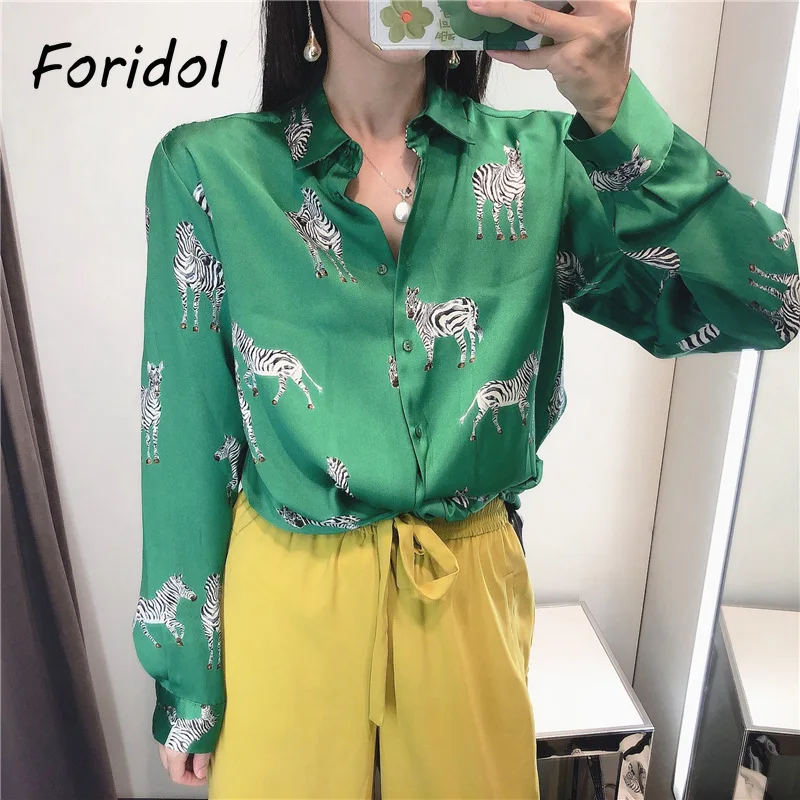 Office Ladies Blouse Tops Casual Button 