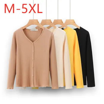 

New 2020 autumn winter ladies plus size sweater jacket for women large long sleeve loose cotton knit cardigan coat 3XL 4XL 5XL