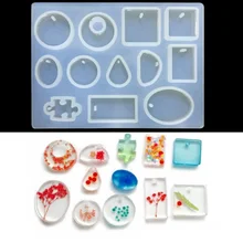 Силиконовая форма, подвеска, ювелирная форма, ремесло, сделай сам, смола, круглое ожерелье, 5,7 дюймов x 4,3 дюймов x 0,4 дюймов