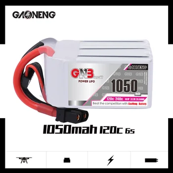 

Gaoneng GNB 1050MAH 6S 120C 22.2V XT60 Plug For RC FPV Racing Drone Quadcopter
