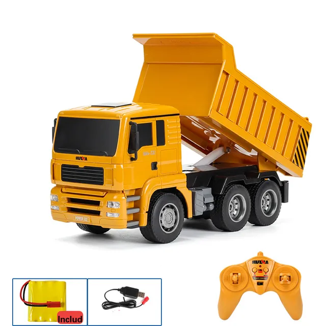 2019 Newest Four-Wheel Drive RC Dump Truck Plastic Truck Remote Control Car Toys For Children Birthday Gifts 2