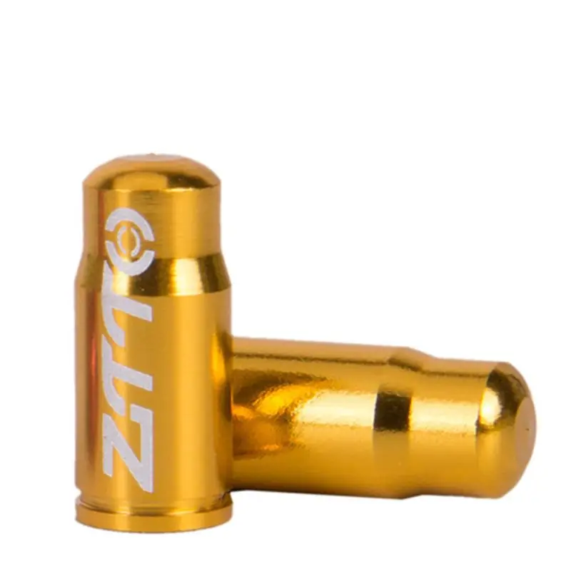 Gold Алюминиевый сплав велосипед MTB рот сопла крышки клапана пылезащитные крышки - Цвет: Gold