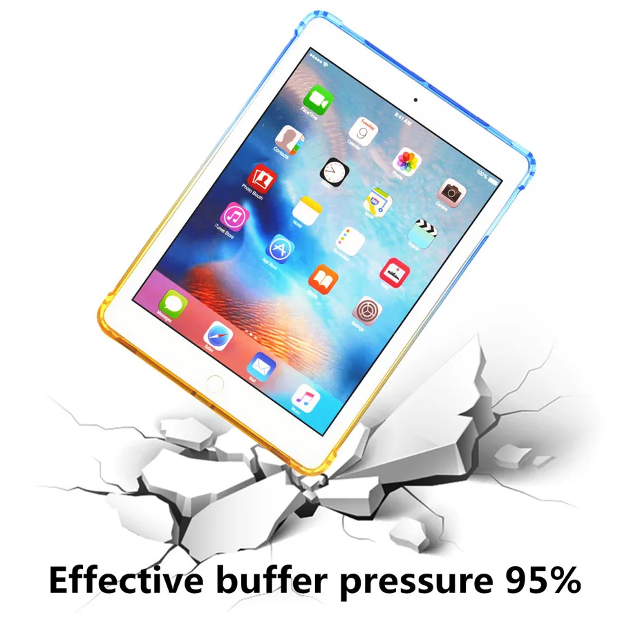Чехол для ipad 7 с градиентом для Apple ipad 10,2 дюймов, чехол для ipad 7, 7, 7 поколения, дюйма, роскошный чехол, прозрачная кожа