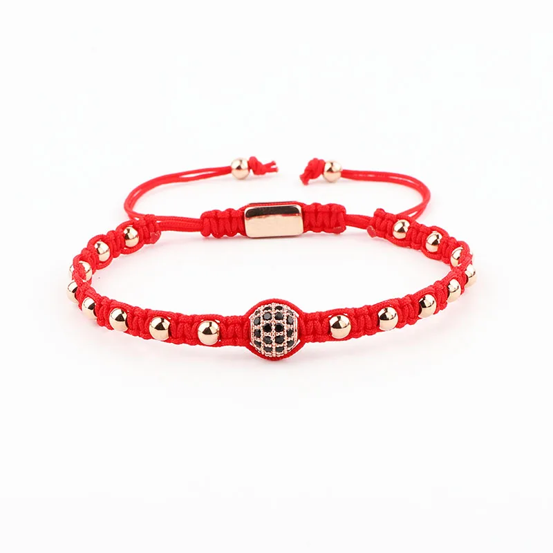 New Design High Quality 5mm Stainless Steel Beads Handmade Custom Macrame Adjustable Bracelet Jewelry For Men - Image 5