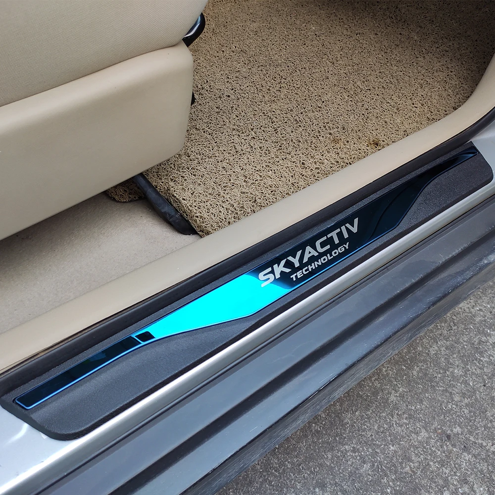 Для Mazda 3 2014 2019 автомобильная дверь искусственная отделка защитные полосы