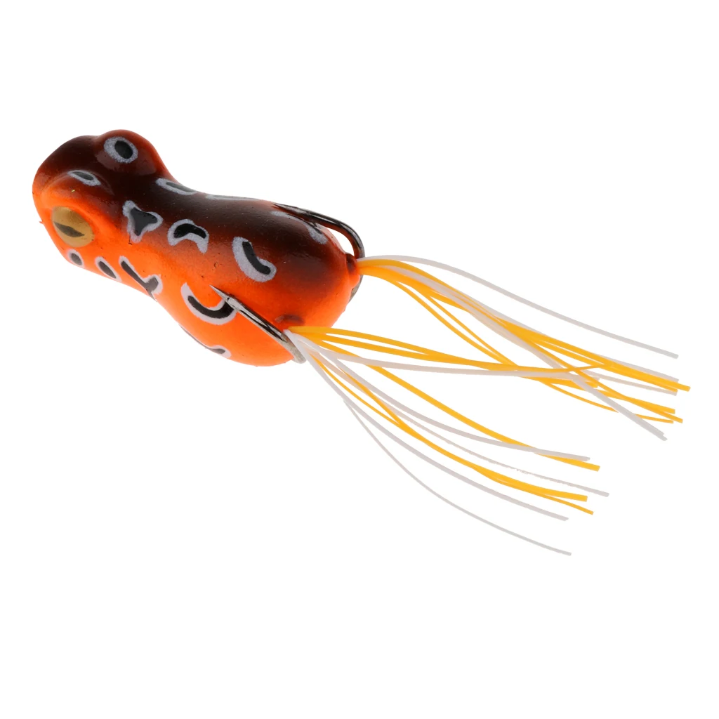 5 cm Topwater Frog Fishing Lure 3D eyes Lifelike Crankbaits double Hook Baits Universal Swimbait Fishing Tackles
