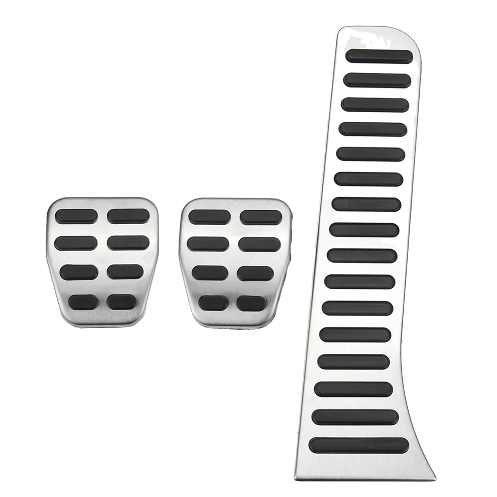 Stainless Steel Foot Rest Fuel Accelerate Brake Pedals for VW GOLF MK5 MK6