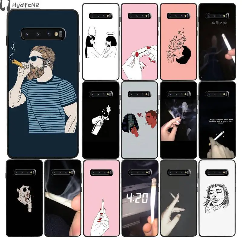 

Weed Cigarette Smoking High Quality Phone Case for Samsung S9 plus S5 S6 edge plus S7 edge S8 plus S10 E S10 plus