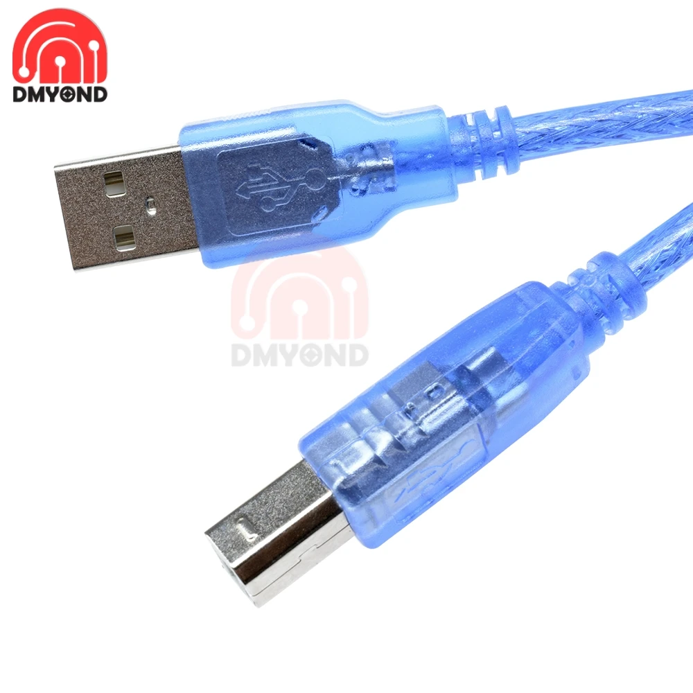 High-Quality Blue USB 2.0 Cable, Multiple Lengths Available