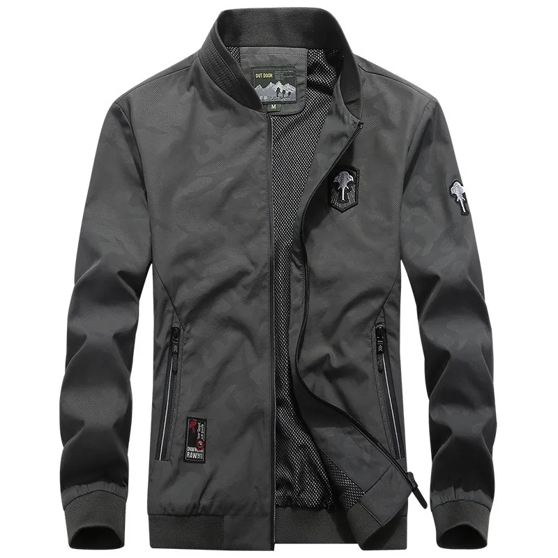 

Spring And Autumn Camouflage Jacket MEN'S Coat New Style Casual Jacket Thin Jacket Baseball Uniform Pure Cotton