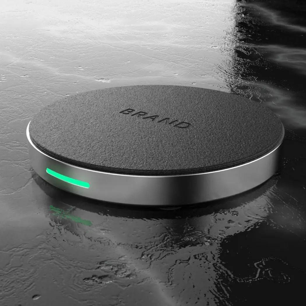Быстрая зарядка телефона USB зарядное устройство Pad Беспроводное зарядное устройство круглое ультратонкое 10 Вт док-станция Колыбель зарядное устройство беспроводное автомобильное зарядное устройство