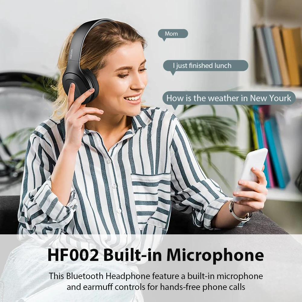 Dacom HF002 наушники Bluetooth беспроводные 5 0 67Hrs с микрофоном для телефонов