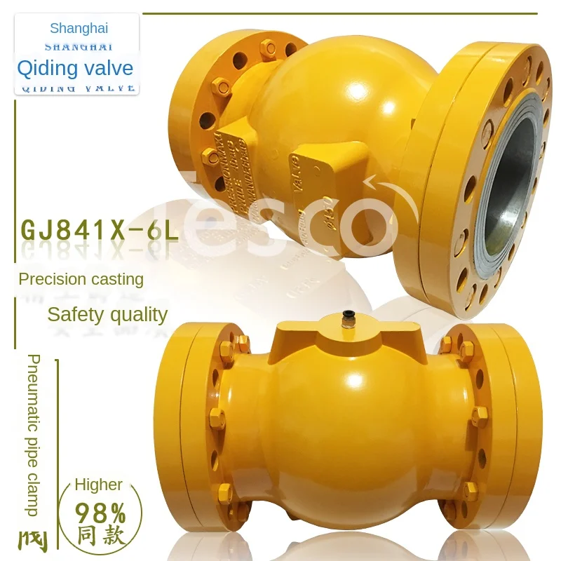 

Valve GJ841X-6L Integrated VF Flange Wear-resistant Pneumatic Squeeze Hoop Broken Slurry Pipe Clip