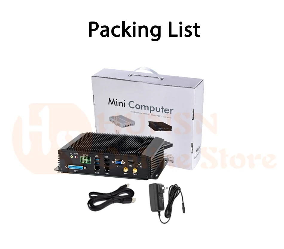 AIM06 Industrial Fanless Mini PC with Intel Core I3/I5, Windows 11 or Linux, 4G, Watchdog, 2LAN, GPIO, 6COM RS232 422 485 Description Image.This Product Can Be Found With The Tag Names Barebone Mini PC, Computer Office, Industrial pc
