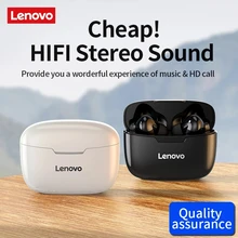  Lenovo Wireless Earphone XT90 TWS Bluetooth 5.0 Sports Headphone Touch Button IPX5 Waterproof Earplugs with 300mAh Charging Box 