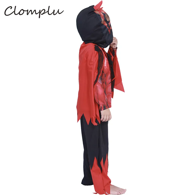 Clomplu Devil костюмы на Хэллоуин для детей, аниме косплей, Забавный косплей, костюм на Хэллоуин, для мальчиков, аниме, вечерние, шоу, праздник, один комплект