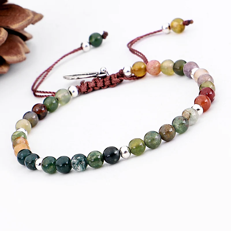 

Fashion Natural Stone Beads Tibetan Stone Beads Stretch Bracelet For Men Women Yoga Chakra Crystal Bead Bracelets