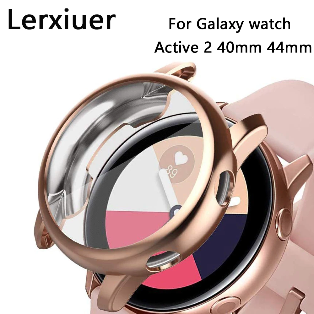 Для Samsung galaxy watch active 2 40 мм 44 бампер полное покрытие Мягкий ТПУ силиконовый