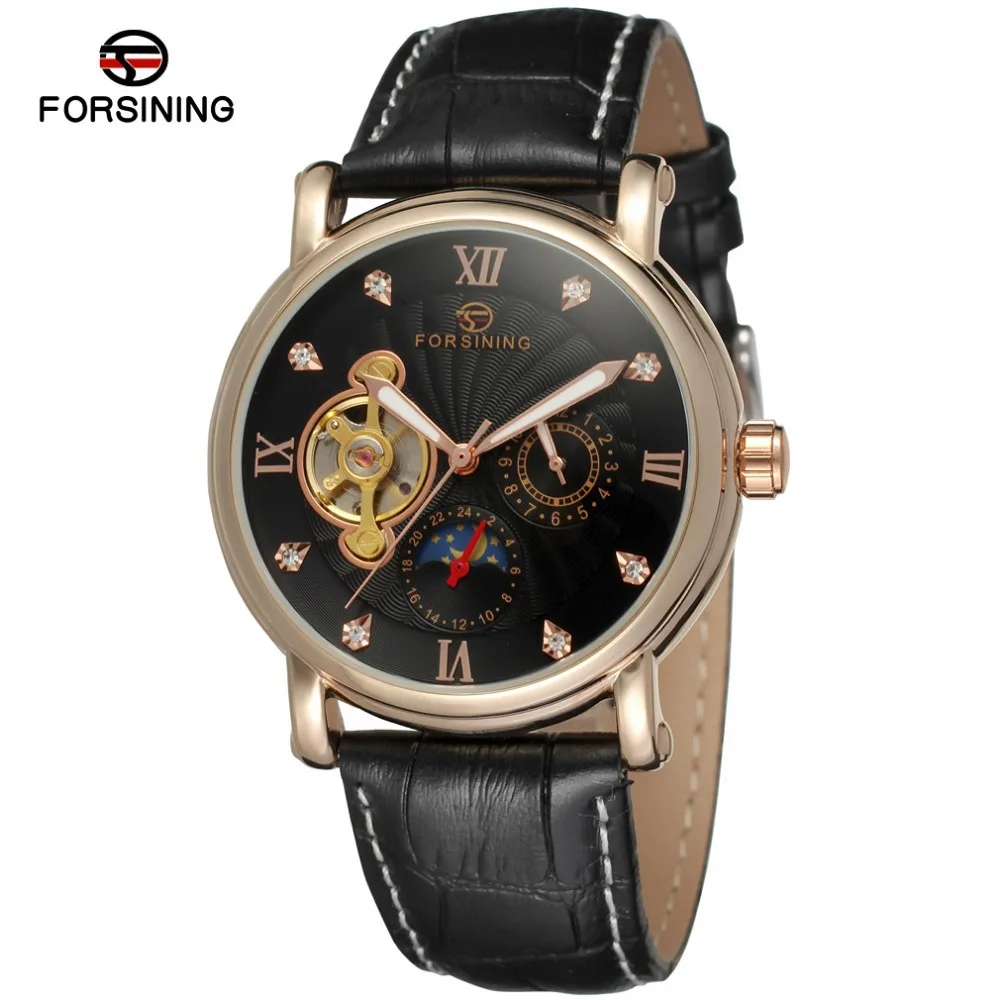 

Explosion forsining Fashion Genuine Leather Hollow out Fully Automatic Mechanical Wrist Watch