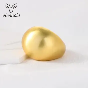 

Viennois Dubai Style Thick Gold Plated Rings for Women Simple Dome Ring Unique Chunky Ring Dubai Jewelry Fashion Jewelry