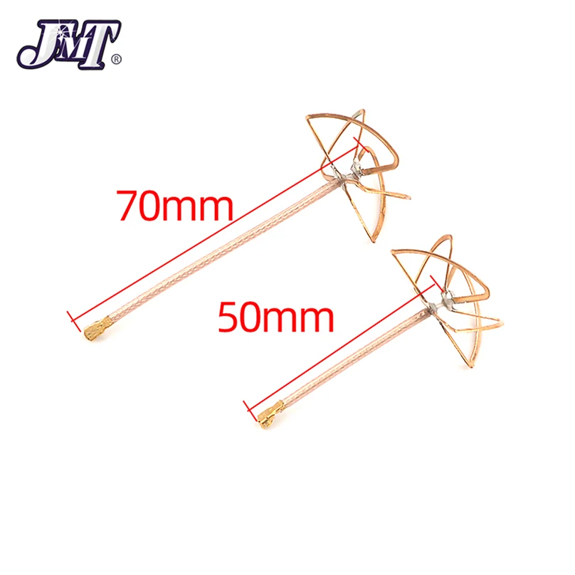 JMT 50/70 мм 5 8G 2.5dBi к 3dBi RHCP разъем IPX Клевер FPV антенна VTX для INNOVA передатчик DIY RC Quadcopter |