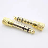 1/2pcs 6.5mm to 3.5mm Male to Female Headphone Stereo Audio Jack Plus Adapter 6.5 3.5 Converter Gold Music MP3 L19 - Image 4