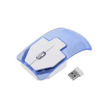 

2.4GHz Wireless Mouse Transparent Ultra Thin Luminous Optical Mice for PC Laptop DU55