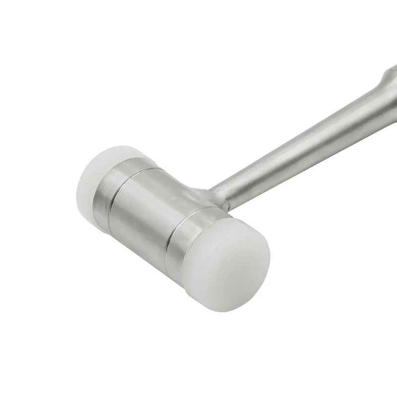 Double-headed Nylon Dental Bone Hammer Stainless Steel Handle Autoclave Teeth Surgical Extraction Tool Dentist Instrument