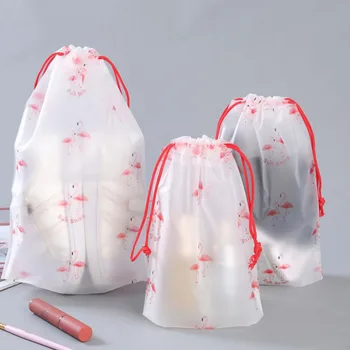 

Flamingo Transparent Cosmetic Bag Travel Makeup Case Wash Beaut Kit Women Zipper Make Up Bath Organizer Storage Pouch Toiletry