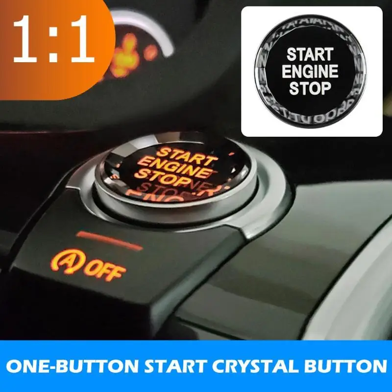 

Crystal Engine Start Stop Switch Button Replace Cover for FBMW 1 Series F20 F21 2012-2018 BMW 2 Series F22 F23 2015-2018