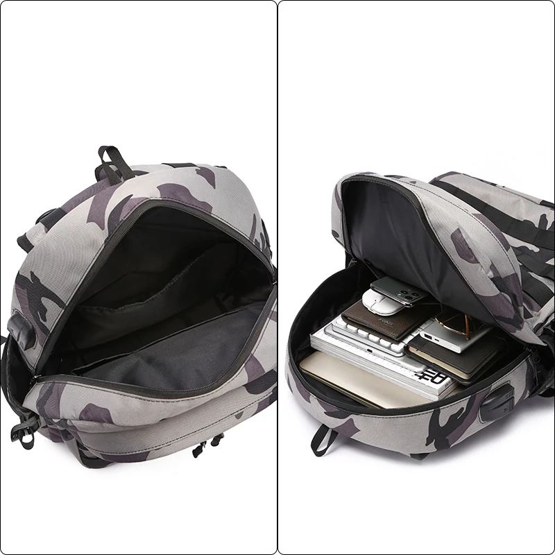 Qiwang камуфляжный рюкзак для мужчин, рюкзак с зарядкой через usb,, Многофункциональный армейский рюкзак, водонепроницаемый рюкзак Mochila