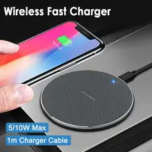Новое беспроводное зарядное устройство Qi для iPhone 11 8 X XR XS Max QC3.0 10 Вт быстрая Беспроводная зарядка для samsung S9 Note 9 S10 USB зарядное устройство