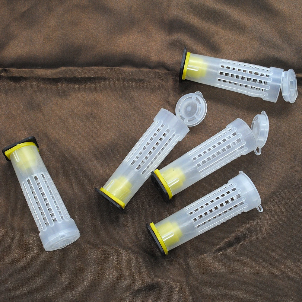 

5 sets Beekeeping Rearing Cupkit Queen Bee Hair Roller Cagess Cell Cup Holder and Cell Fixtures Beekeepers equipment 25 x 21mm