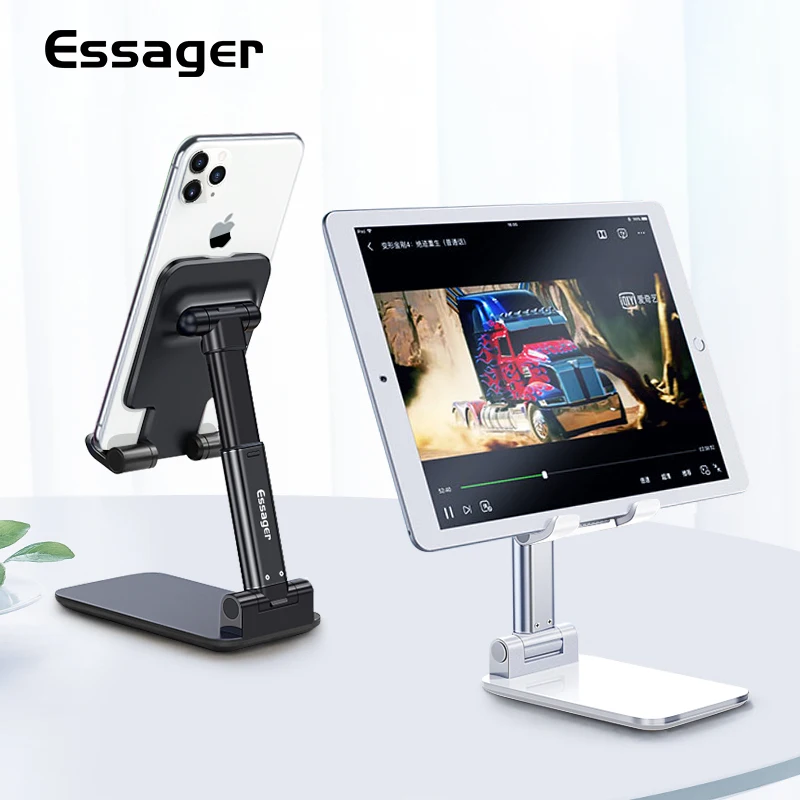  Essager Schreibtisch Handy Halter Stehen Für iPhone iPad Einstellbare Metall Desktop Tablet Halter 
