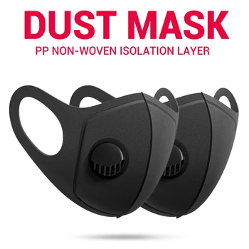

Unisex Masks Face Mask Breath Valve Protective Mask Anti Dust Mouth Mask Protection Reusable Face Shield Respirator Men Women