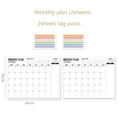 month Schedule / год календарь-планировщик расписаний план Памятка 100-день годовой стикер стены точки Органайзер план ежемесячно - Цвет: month Schedule