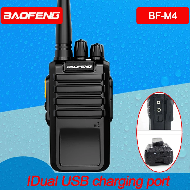 Baofeng Bf-M4 Walkie Talkie Con 16Ch Più Chiara Voce Cb Radio E Long Range Usb Stile Di Ricarica Caccia Ham Radio Talkie-Walkie