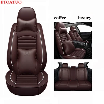 

Full Coverage Eco-leather auto seats covers PU Leather Car Seat Covers for hyundai genesis equus creta ix25 tucson ix35 santafe