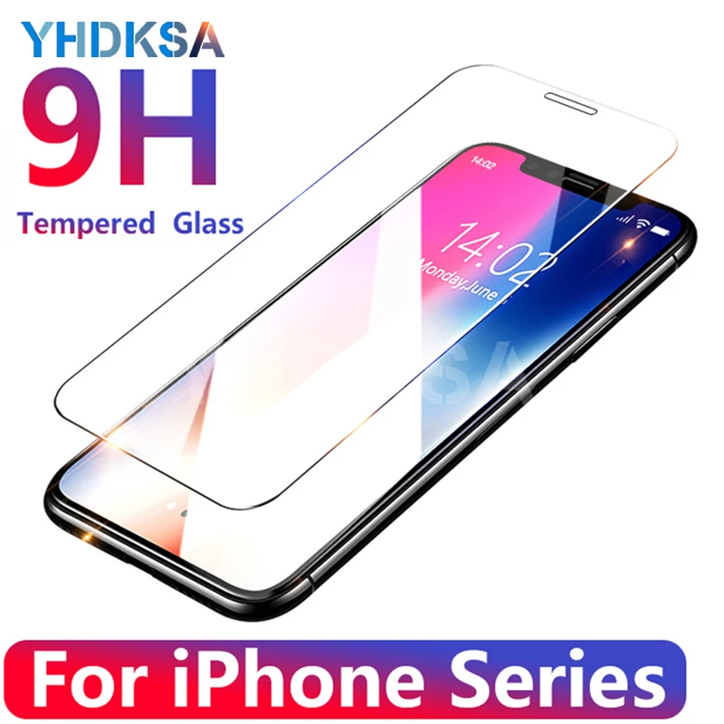 9H HD закаленное стекло для iPhone X XS 11 Pro Max XR 8 Защита экрана 5S SE защитное стекло iPhone 7 8 6 6S Plus X 11 Pro стекло