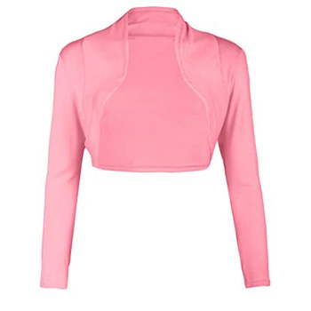 

Sexy Women Solid Color Cardigan Jacket Coat Long Sleeve Short Cropped Bolero Shrug Clubwear Open Front Cape Short Jackets