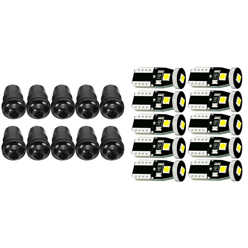 10 Pcs M5 Bolts Motorcycle Metric Rubber Well Nuts &amp T10 LED Car Light W5W 192 501 3SMD Tail Side Bulb | Автомобили и