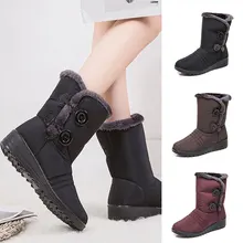 1 пара; женские зимние ботинки; теплая Нескользящая водонепроницаемая обувь для зимы; N66