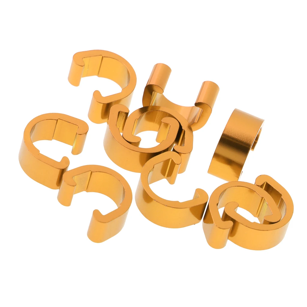 10pcs Bicycle C Type Buckle For Disc Brake Cable Shift Line Pipe Clamp Guide Frame Ties