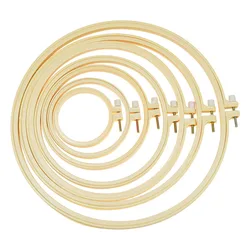 Cerceau de broderie en plastique multi tailles, cadre d'anneau pour point de croix, bricolage, outils de couture artisanaux, 1 pièce 