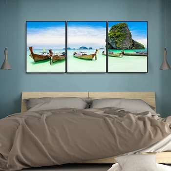 

Canvas Wall Art Seascape Painting Decorative Calligraphy Art Wall Pictures for Living Room Posters and Prints Home Decoration