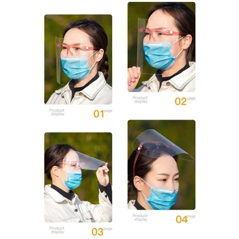 

Anti-Saliva Splash Mask Dust Mask Transparent Protective Masks Face Shield Windproof Anti Oil Splash Face Mask