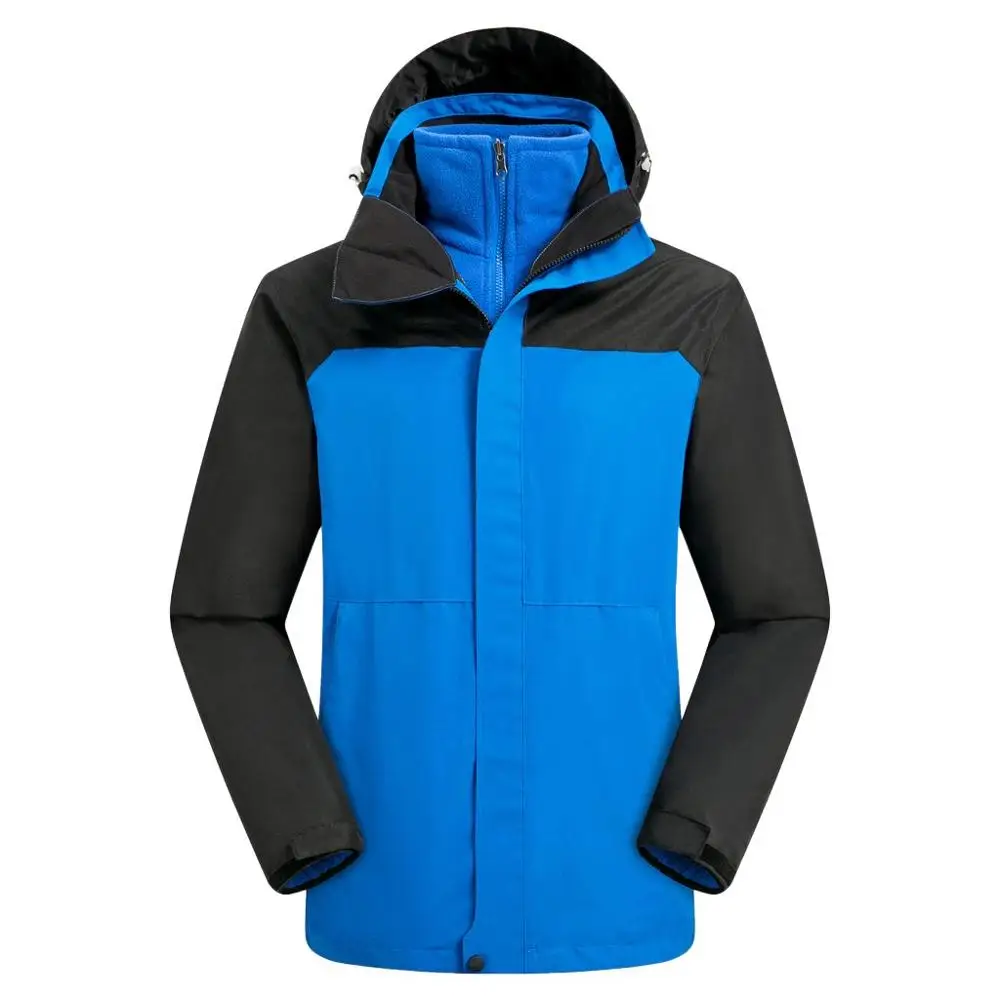 

Hawcoar Men Waterproof Hoodie Detachable Breathable Sport Two-piece Set Outdoor Coat Casual Plus Hiking Warm Jackets For Male