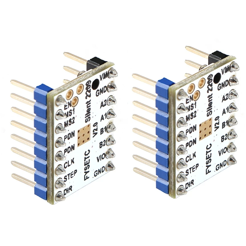 2 шт. шаговый драйвер двигателя Tmc2209 V2.0 Stepsticks бесшумный драйвер 256 микрошагов ток 2.8A пиковые части 3d принтера Vs Tmc220